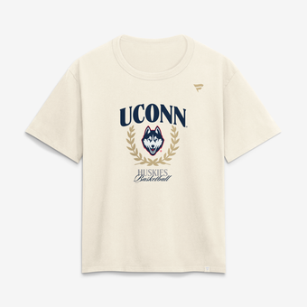 Women's  Cream UConn Huskies Basketball Graphic T-Shirt