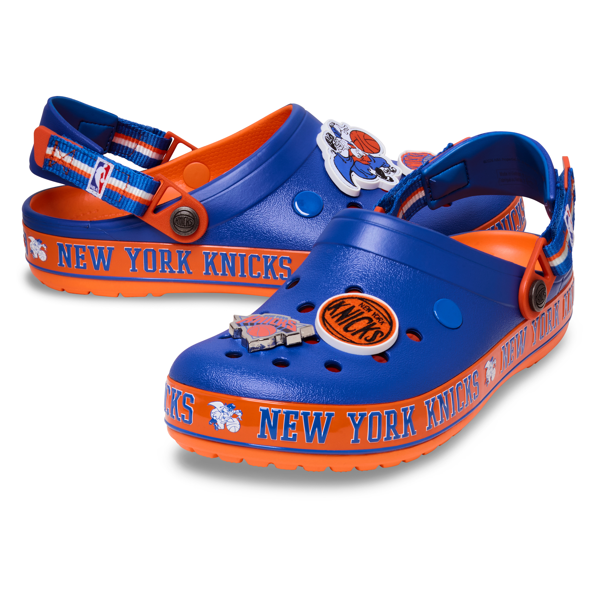 Unisex Crocs  Blue New York Knicks Adjustable Classic Clog