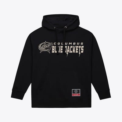 Men's Mitchell & Ness Black Columbus Blue Jackets True Timber Camo Hoodie