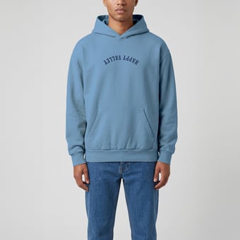 Men's Uscape Apparel Light Blue Penn State Nittany Lions Upside Down Embroidered Vintage Heavyweight Hoodie