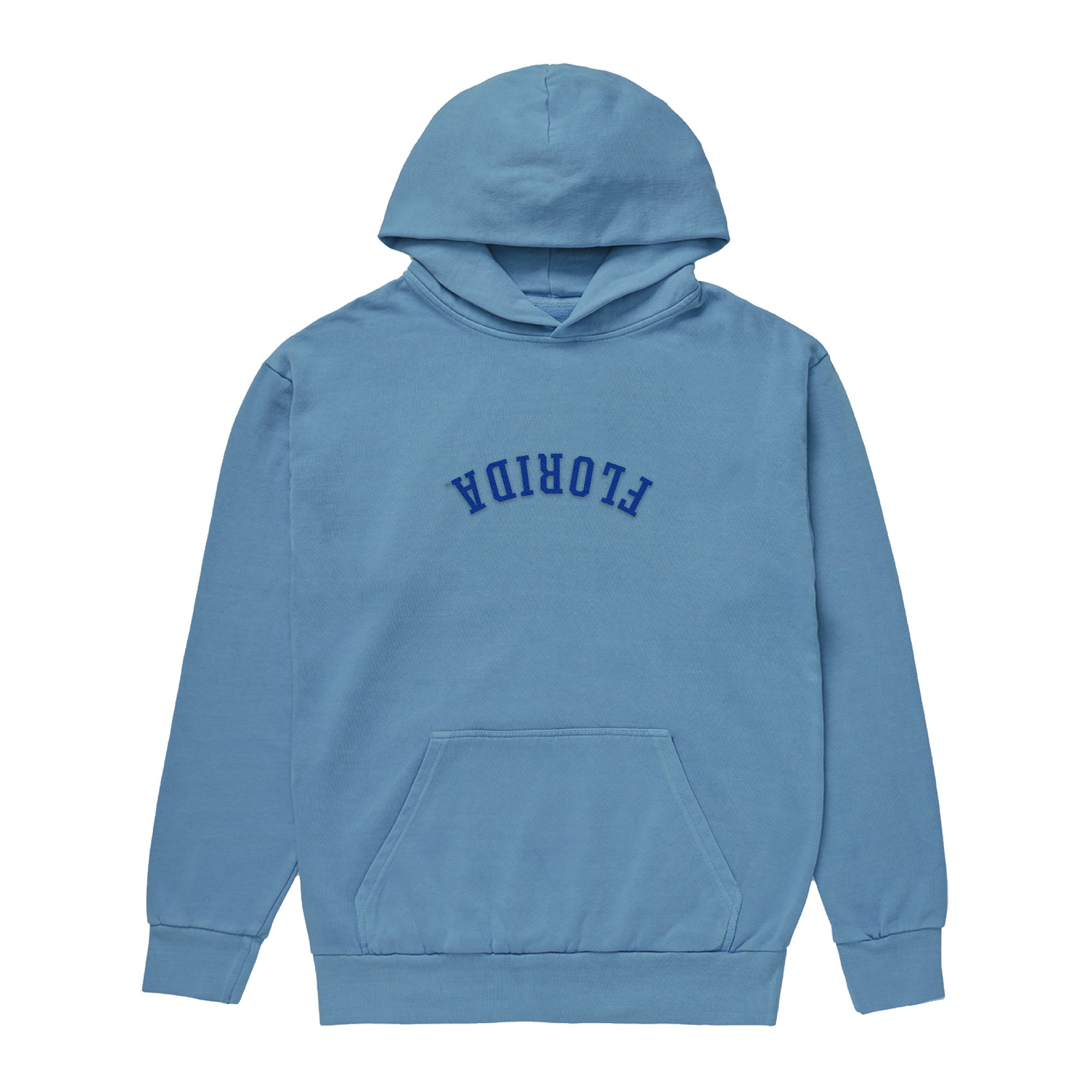 Men's Uscape Apparel Light Blue Florida Gators Upside Down Embroidered Vintage Heavyweight Hoodie