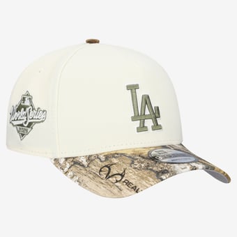 Men's New Era Cream/Realtree Camo Los Angeles Dodgers 9FORTY A-Frame Adjustable Hat