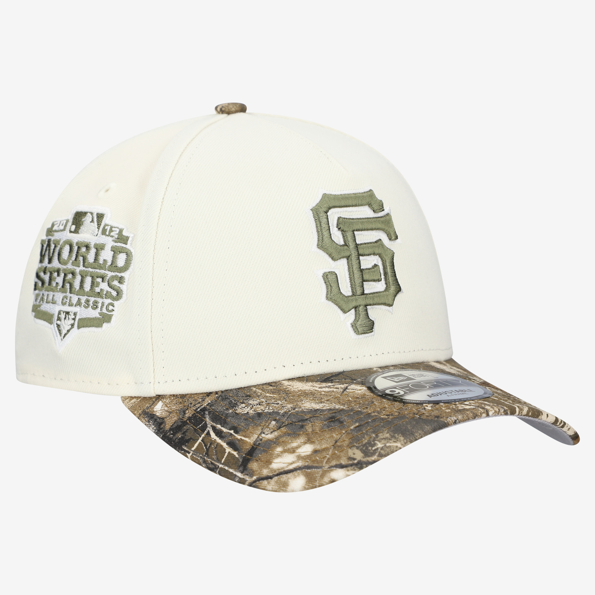 Men's New Era Cream/Realtree Camo San Francisco Giants 9FORTY A-Frame Adjustable Hat