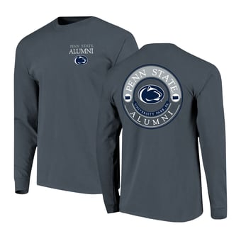 Men's  Navy Penn State Nittany Lions Circle Seal Alumni Long-Sleeve T-Shirt