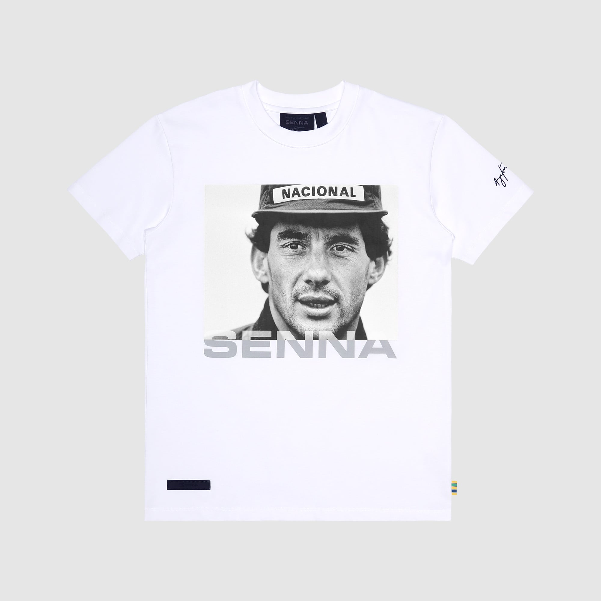 Men's Formula 1 White Ayrton Senna Icon T-Shirt