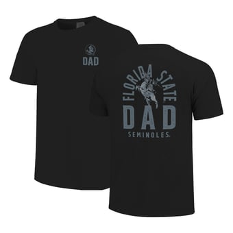 Men's  Black Florida State Seminoles Father's Day Mascot Overlay T-Shirt