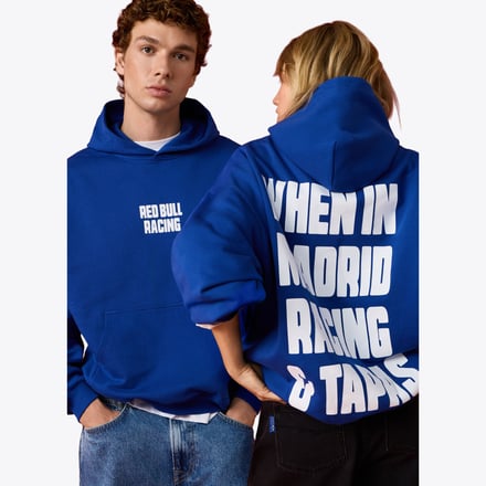 Red Bull Racing Pepe Jeans Racing & Tapas Slogan Hoodie - Blue - Unisex