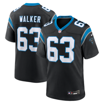 Men's Nike Rasheed Walker Black Carolina Panthers Team Game Jersey