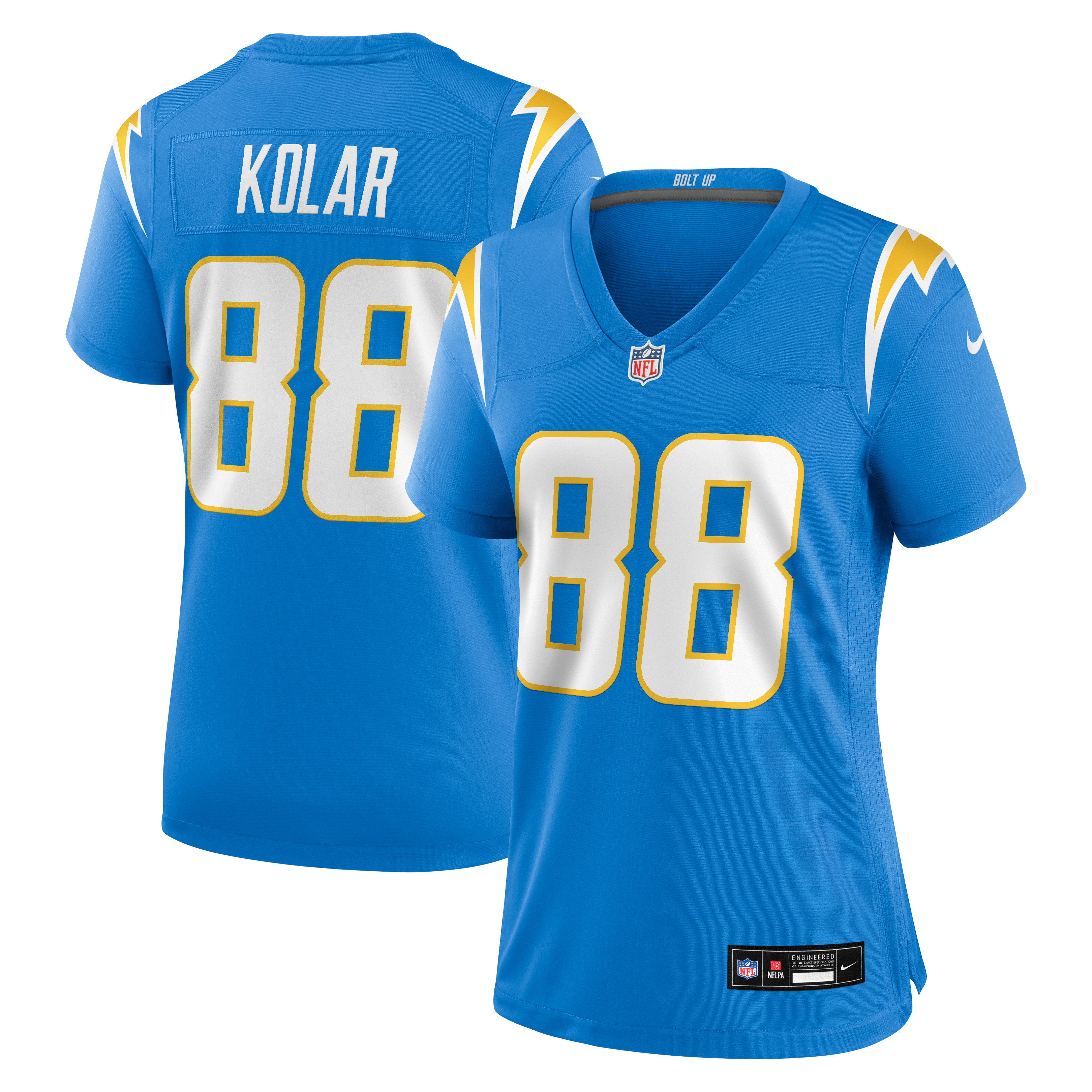 Women’s Nike Charlie Kolar Powder Blue Los Angeles Chargers Team Game Jersey Women’s Nike Charlie Kolar Powder Blue Los Angeles Chargers Team Game Jersey