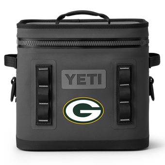 YETI  Charcoal Green Bay Packers Hopper Flip 12L Soft Cooler