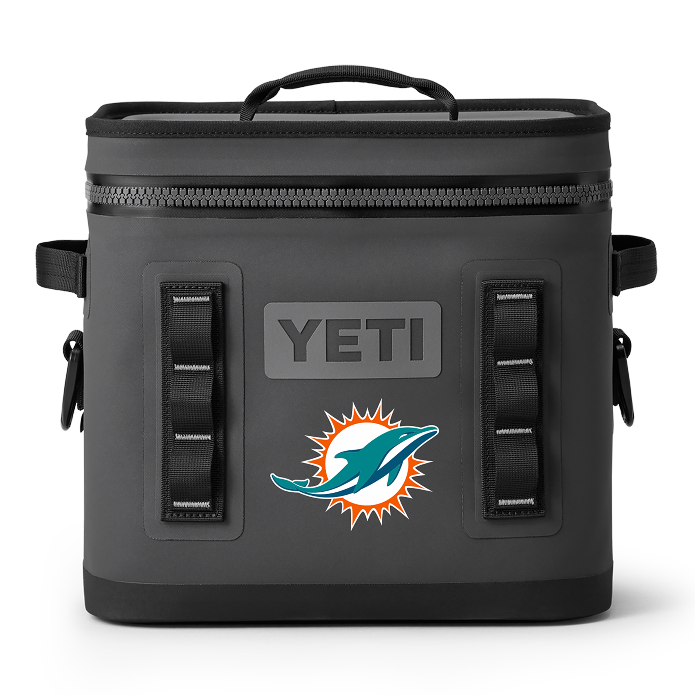 YETI  Charcoal Miami Dolphins Hopper Flip 12L Soft Cooler