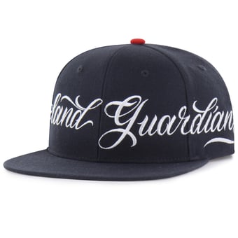 Men's Mister Cartoon x '47 Navy Cleveland Guardians Wrap Script Captain Snapback Hat