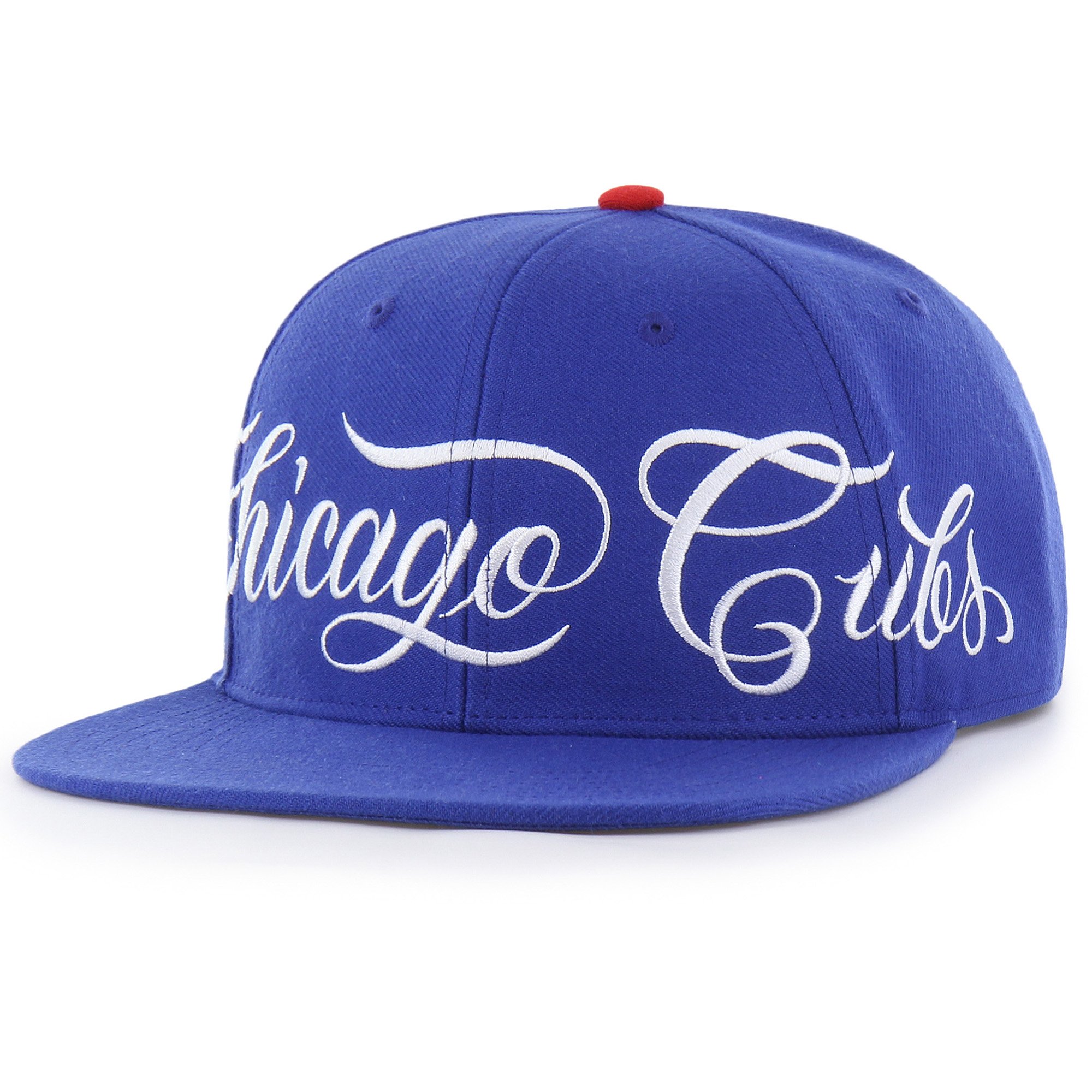 Men's Mister Cartoon x '47 Royal Chicago Cubs Wrap Script Captain Snapback Hat