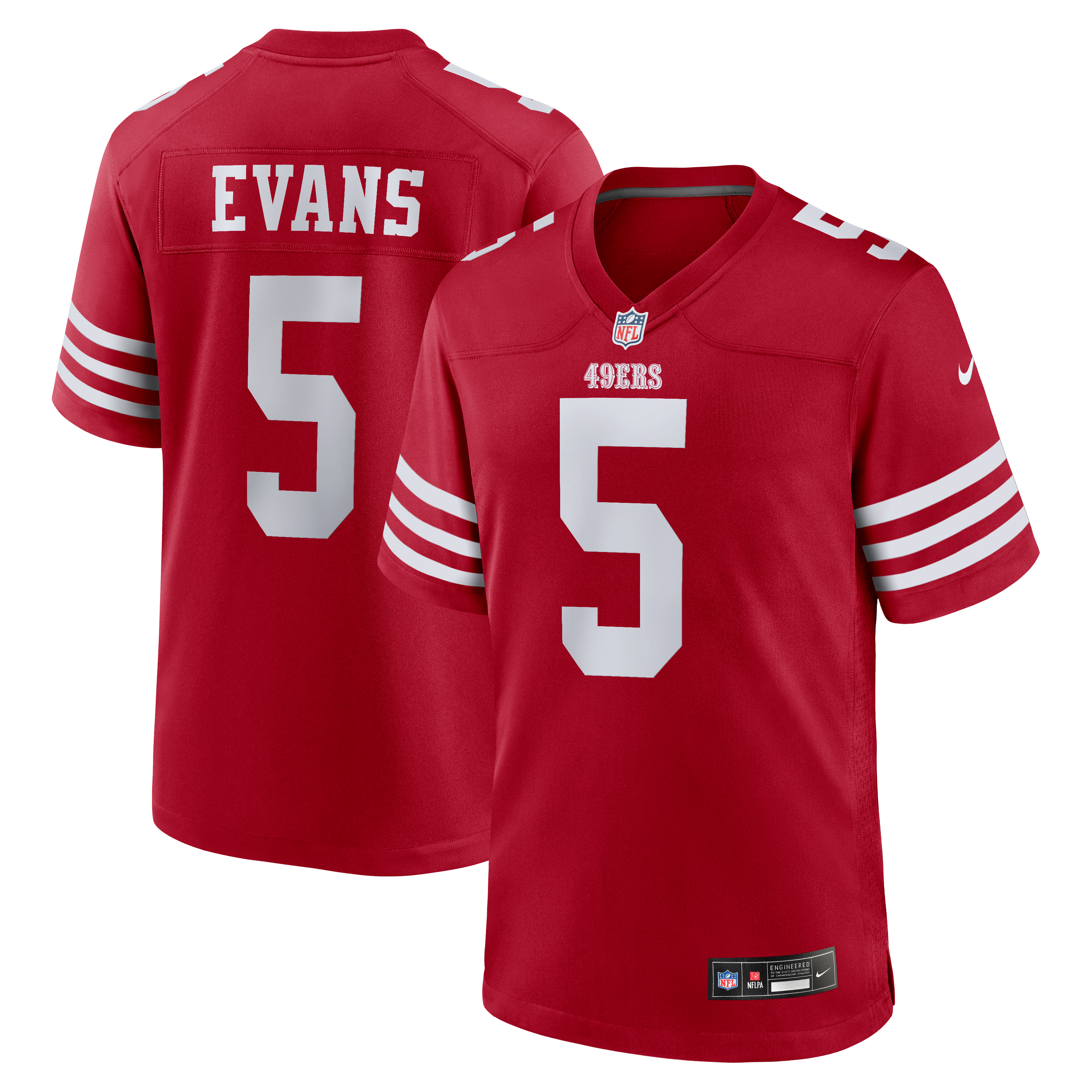 Youth Nike Mike Evans Scarlet San Francisco 49ers Game Jersey