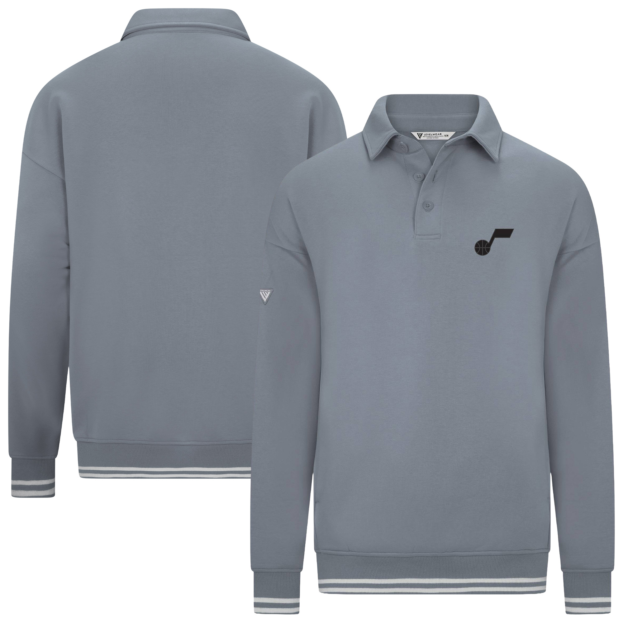 Men's Levelwear Gray Utah Jazz Sportsman Top