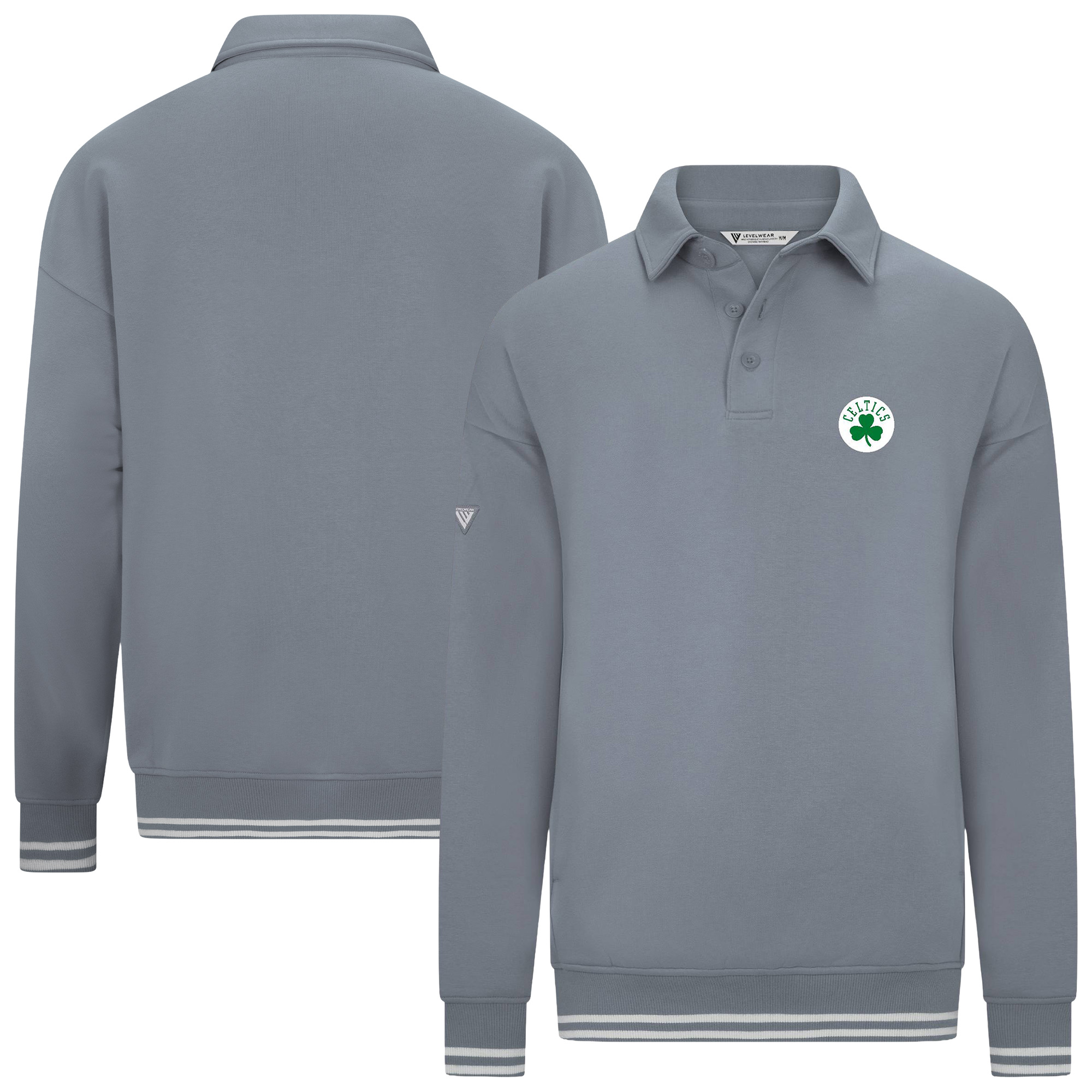 Men's Levelwear Gray Boston Celtics Sportsman Top