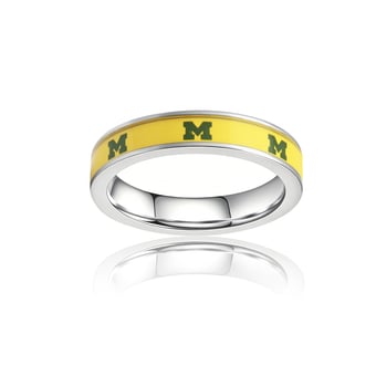 Women's FanDrip Michigan Wolverines Steel Fan Ring