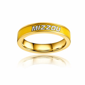 Women's FanDrip Missouri Tigers Yellow Gold Plated Steel Fan Ring