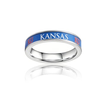 Women's FanDrip Kansas Jayhawks Steel Fan Ring
