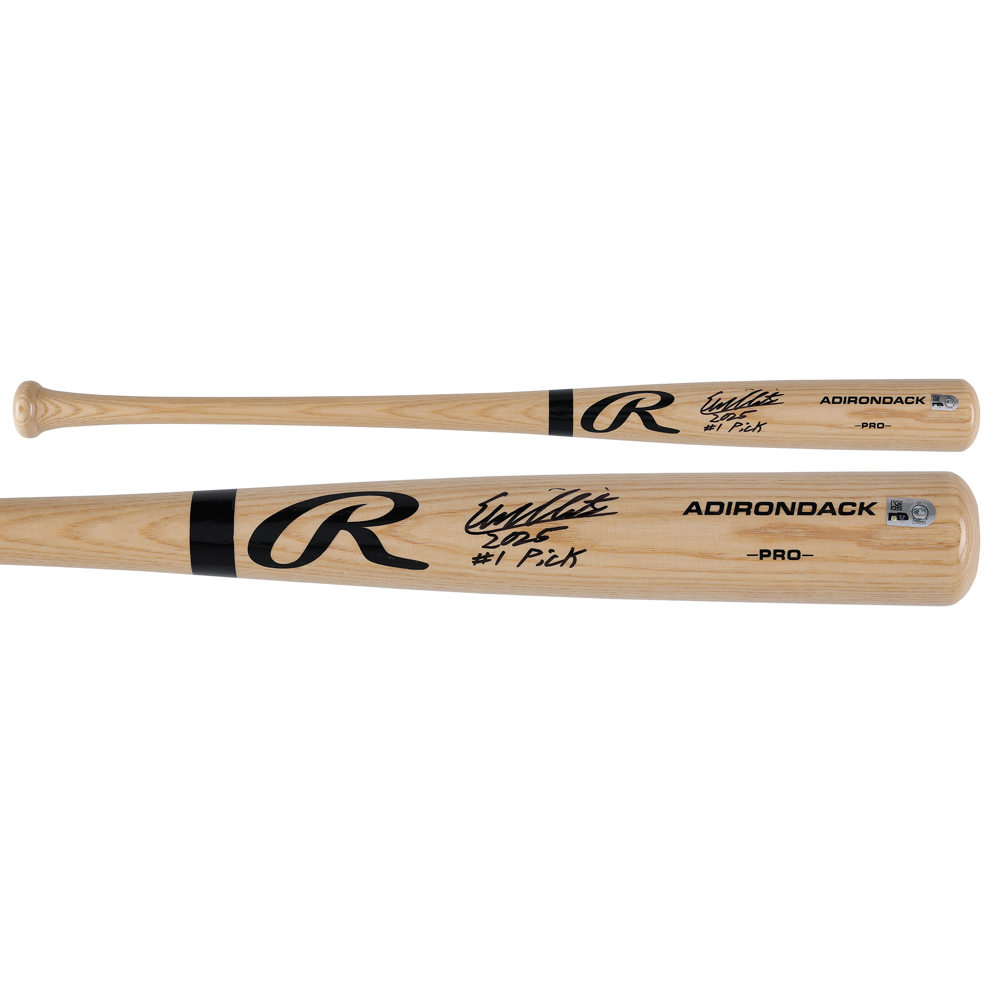 Eli Willits Washington Nationals Autographed Blonde Rawlings Pro Bat with "2025 1st Overall Pick" Inscription