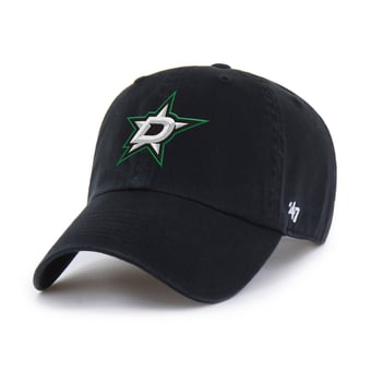 Men's '47  Black Dallas Stars Logo Clean Up Adjustable Hat