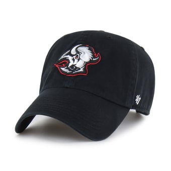 Men's '47 Black Buffalo Sabres Logo Clean Up Adjustable Hat