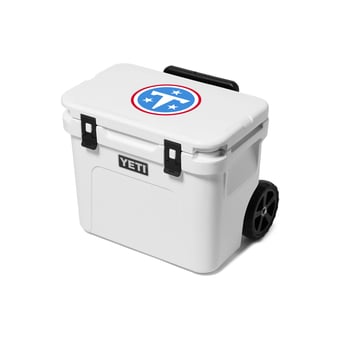YETI  White Tennessee Titans Roadie 32 Wheeled Cooler