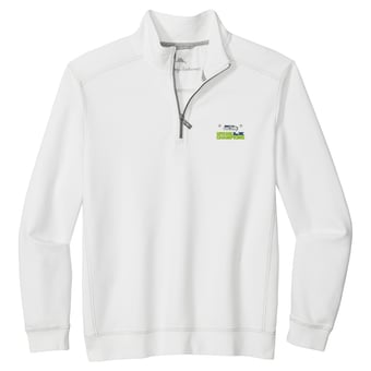 Men's Tommy Bahama  White Seattle Seahawks Super Bowl LX Champions Montego Beach Half-Zip Jacket