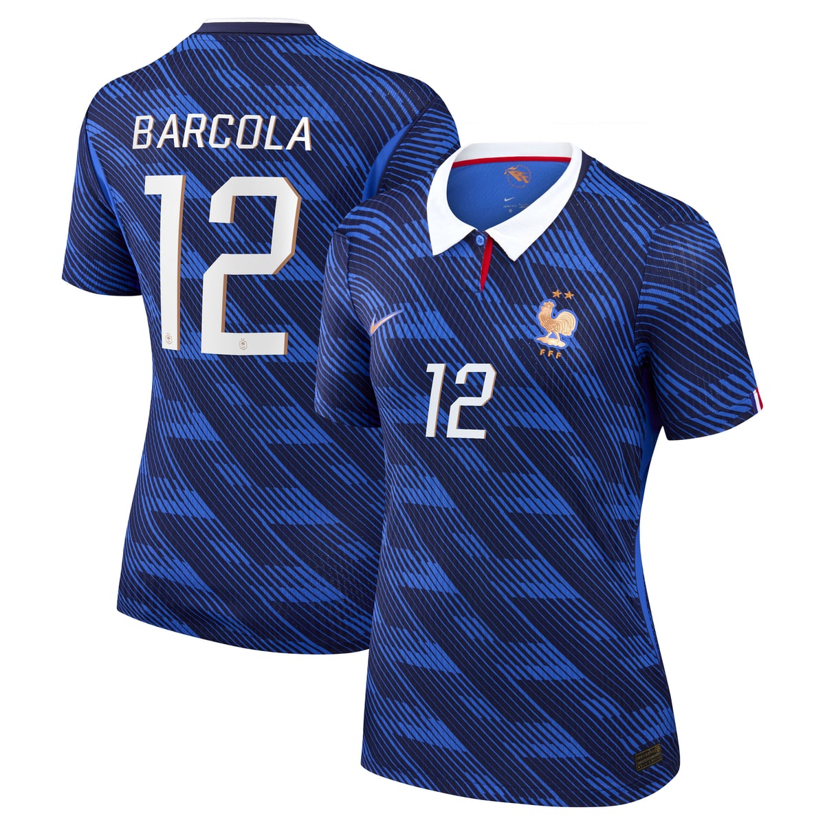 Maillot France Nike FFF Domicile Match Aero-Fit 26 - Femme avec flocage Barcola 12