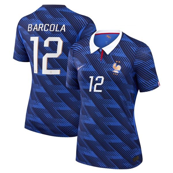 Maillot France Nike FFF Domicile Match Aero-Fit 26 - Femme avec flocage Barcola 12