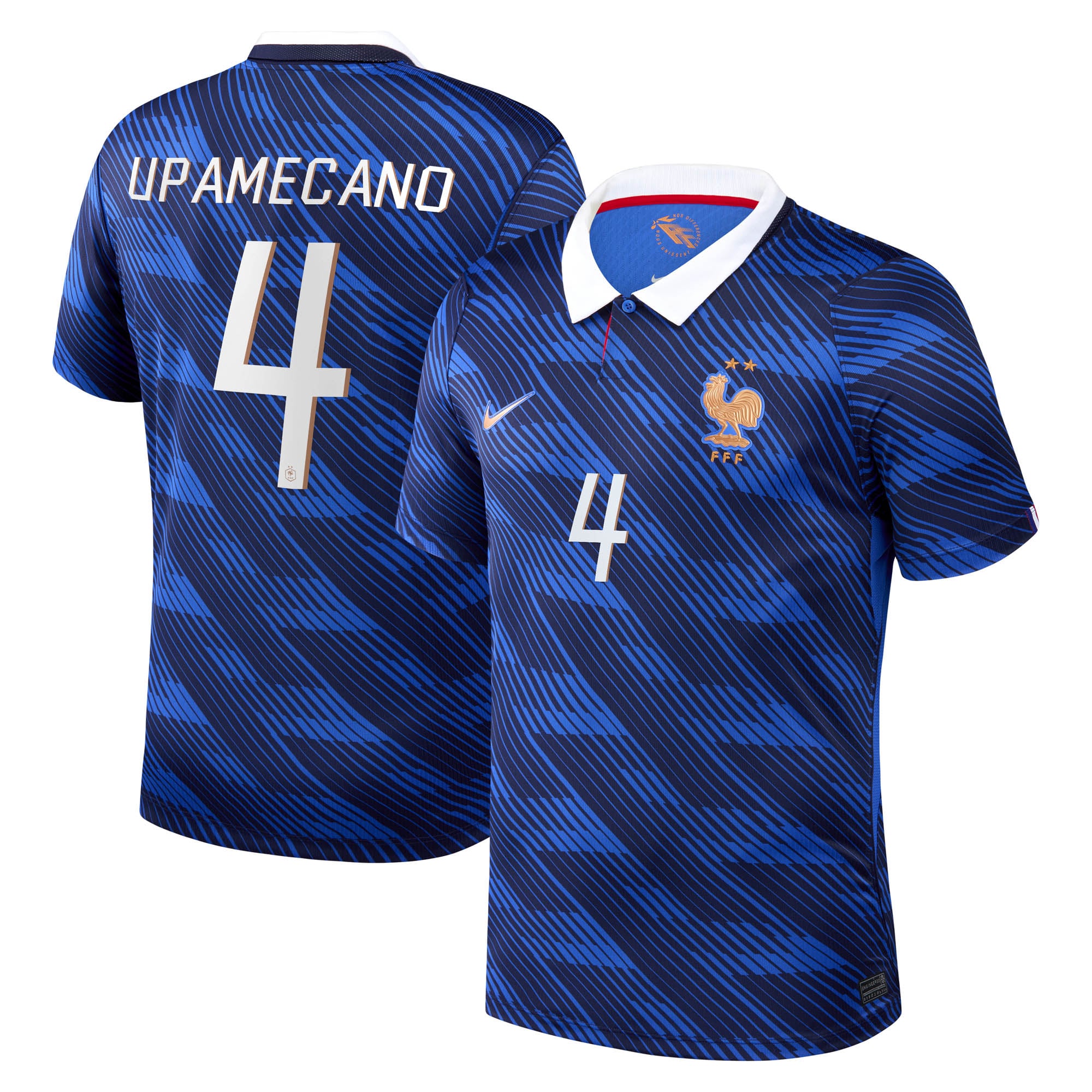 France Nike Home Stadium Shirt 2026 with Upamecano 4 printing