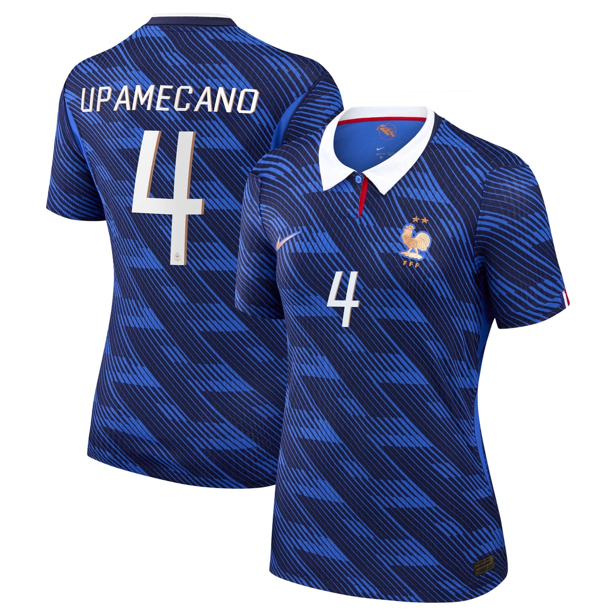 Maillot France Nike FFF Domicile Match Aero-Fit 26 - Femme avec flocage Upamecano 4