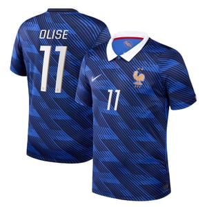 Maillot France Nike FFF Domicile Stadium 26 avec flocage Olise 11, vue 1