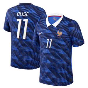 Maillot France Nike FFF Domicile Match Aero-Fit 26 avec flocage Olise 11, vue 2
