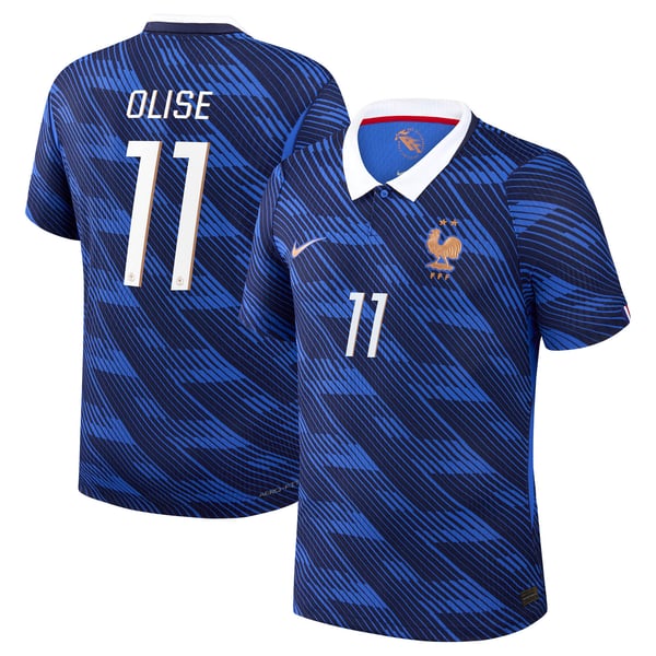 Maillot France Nike FFF Domicile Match Aero-Fit 26 avec flocage Olise 11