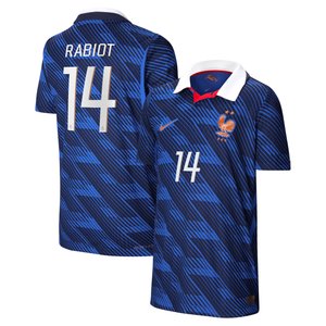 Maillot France Nike FFF Domicile Match Aero-Fit 26 - Enfant avec flocage Rabiot 14, vue 2