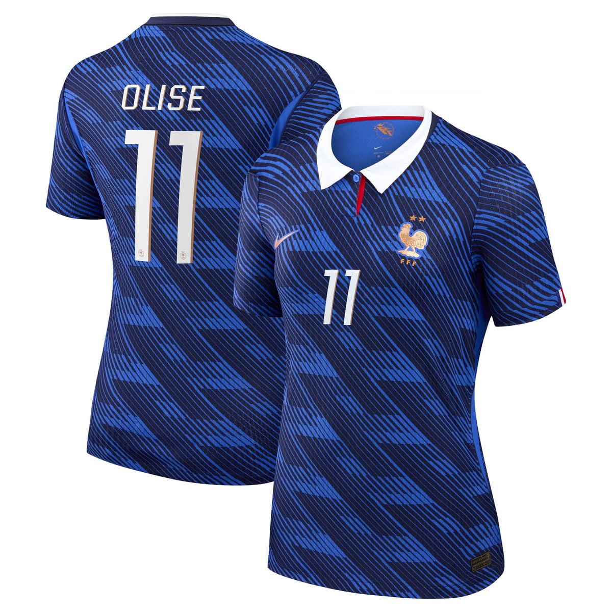 Maillot France Nike FFF Domicile Match Aero-Fit 26 - Femme avec flocage Olise 11