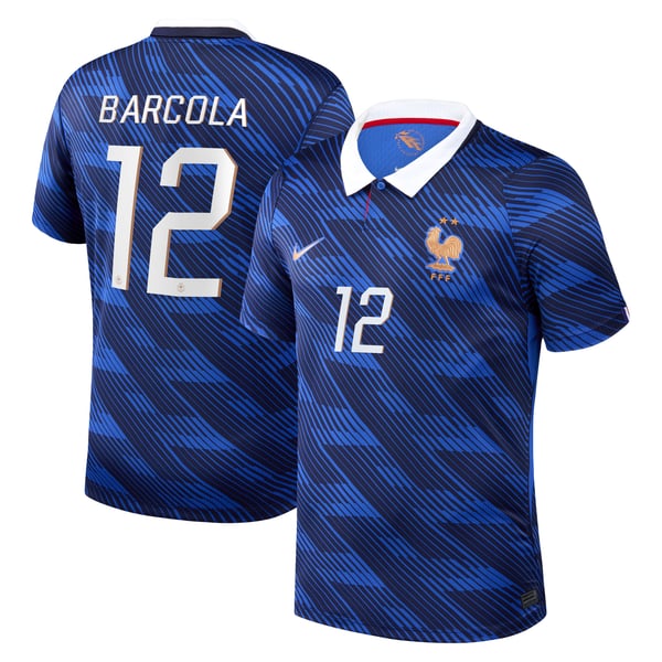 Maillot France Nike FFF Domicile Stadium 26 avec flocage Barcola 12