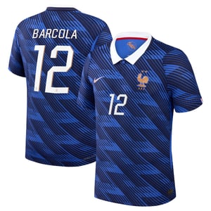 Maillot France Nike FFF Domicile Match Aero-Fit 26 avec flocage Barcola 12, vue 2