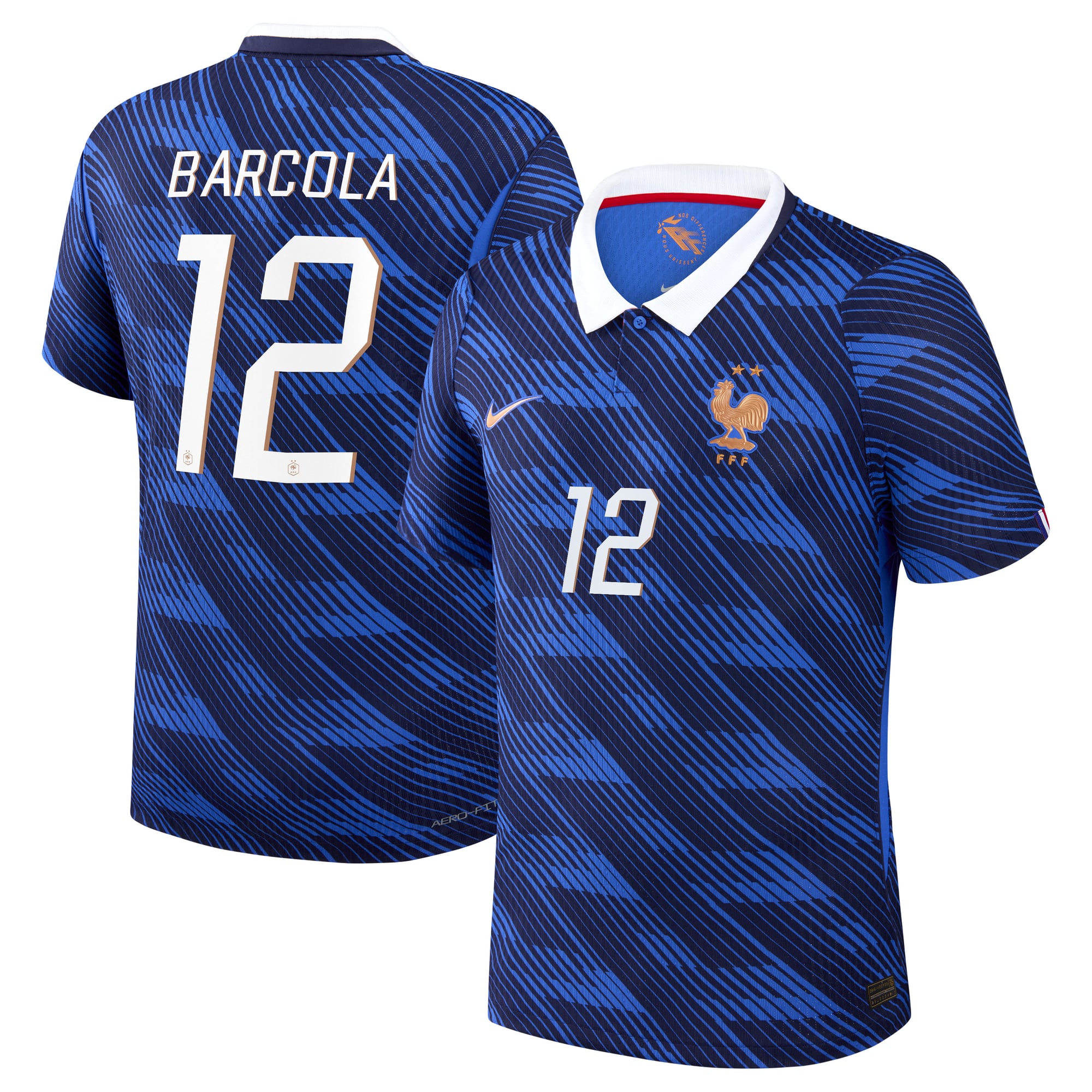 Maillot France Nike FFF Domicile Match Aero-Fit 26 avec flocage Barcola 12