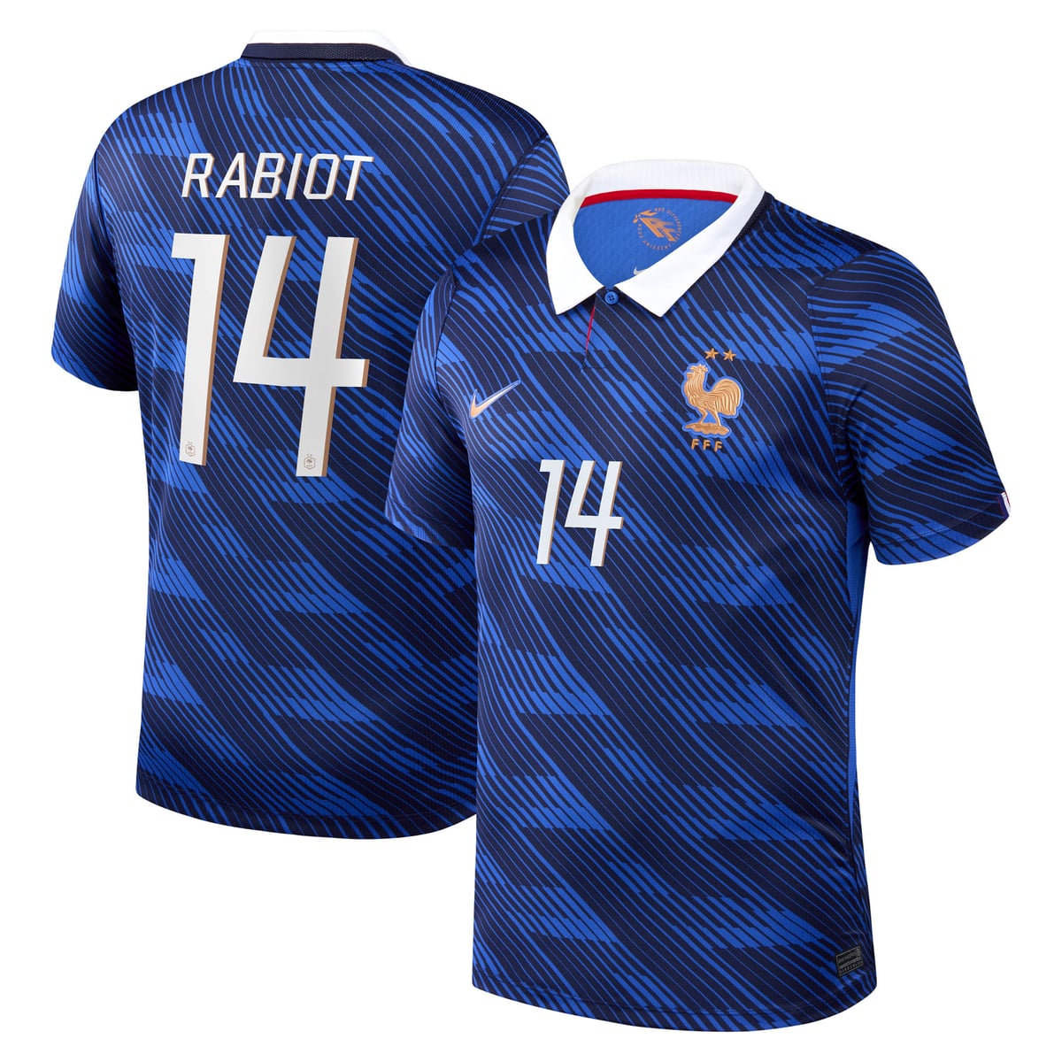 Maillot France Nike FFF Domicile Stadium 26 avec flocage Rabiot 14