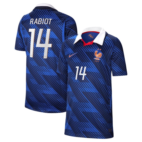 Maillot France Nike FFF Domicile Stadium 26 - Enfant avec flocage Rabiot 14