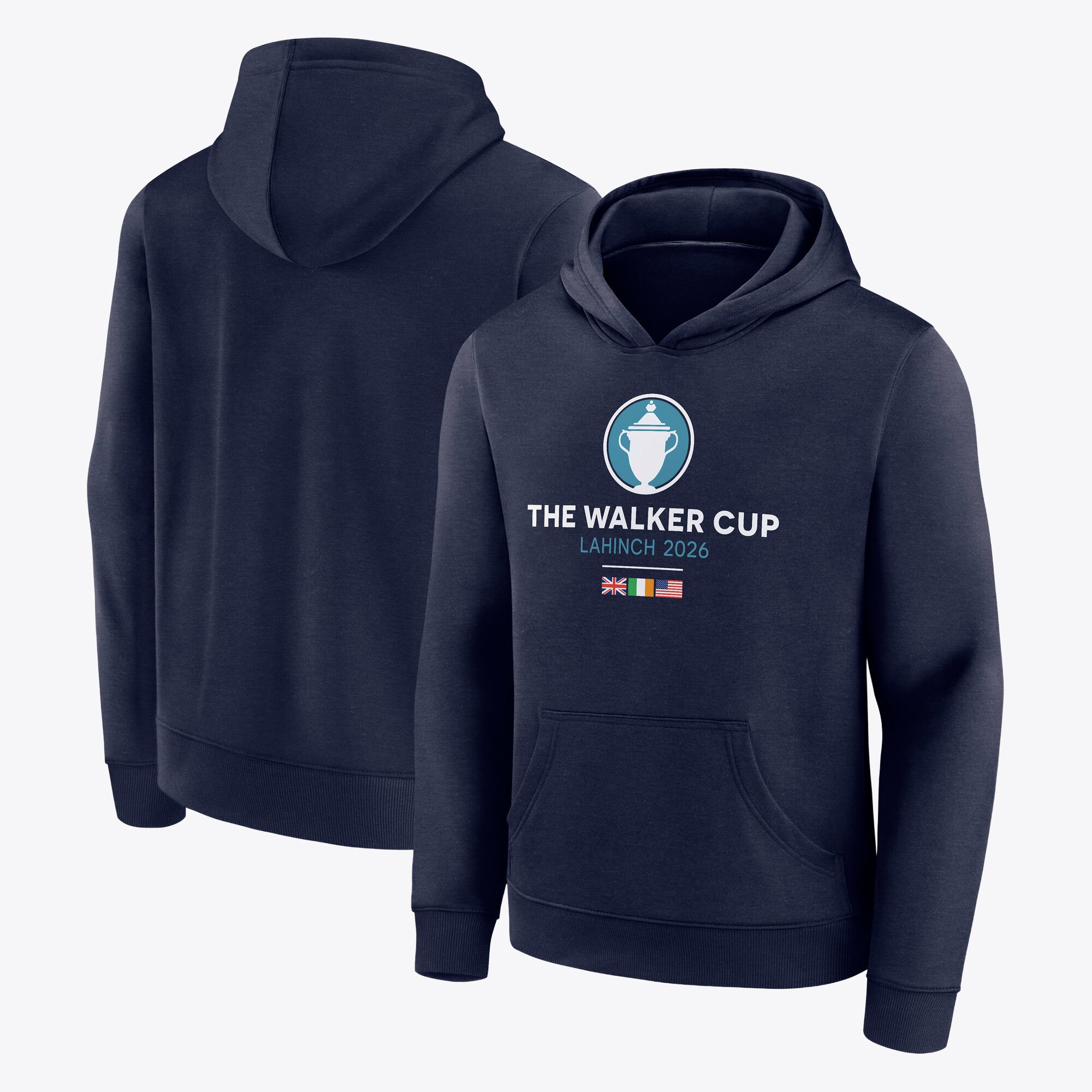 Felpa con cappuccio e logo principale della Walker Cup Lahinch 2026 - Blu navy - Ragazzi