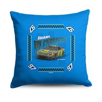 The Northwest Group Shane van Gisbergen Whimsical Checks 18" x 18" Throw Pillow