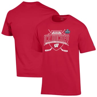 Unisex Champion  Red Wisconsin Badgers 2026 NCAA Frozen Four Women's Ice Hockey National Champions T-Shirt