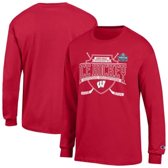 Unisex Champion  Red Wisconsin Badgers 2026 NCAA Frozen Four Women's Ice Hockey National Champions Long Sleeve T-Shirt