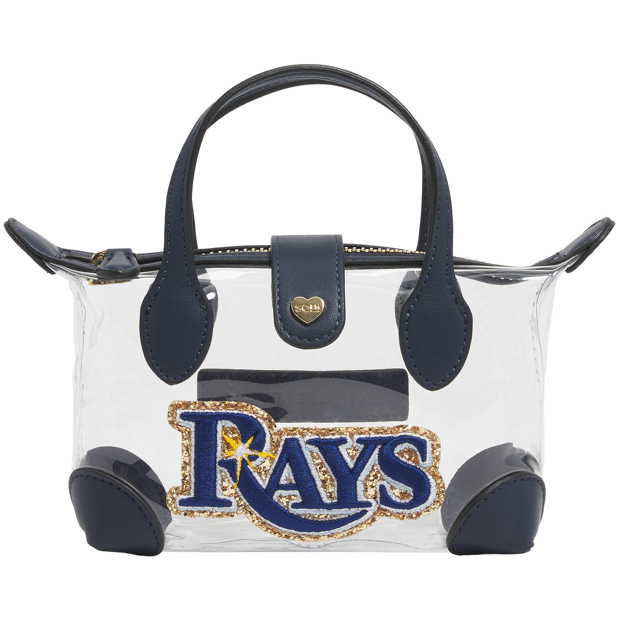 Stoney Clover Lane  Tampa Bay Rays Clear Pouchette Crossbody Bag