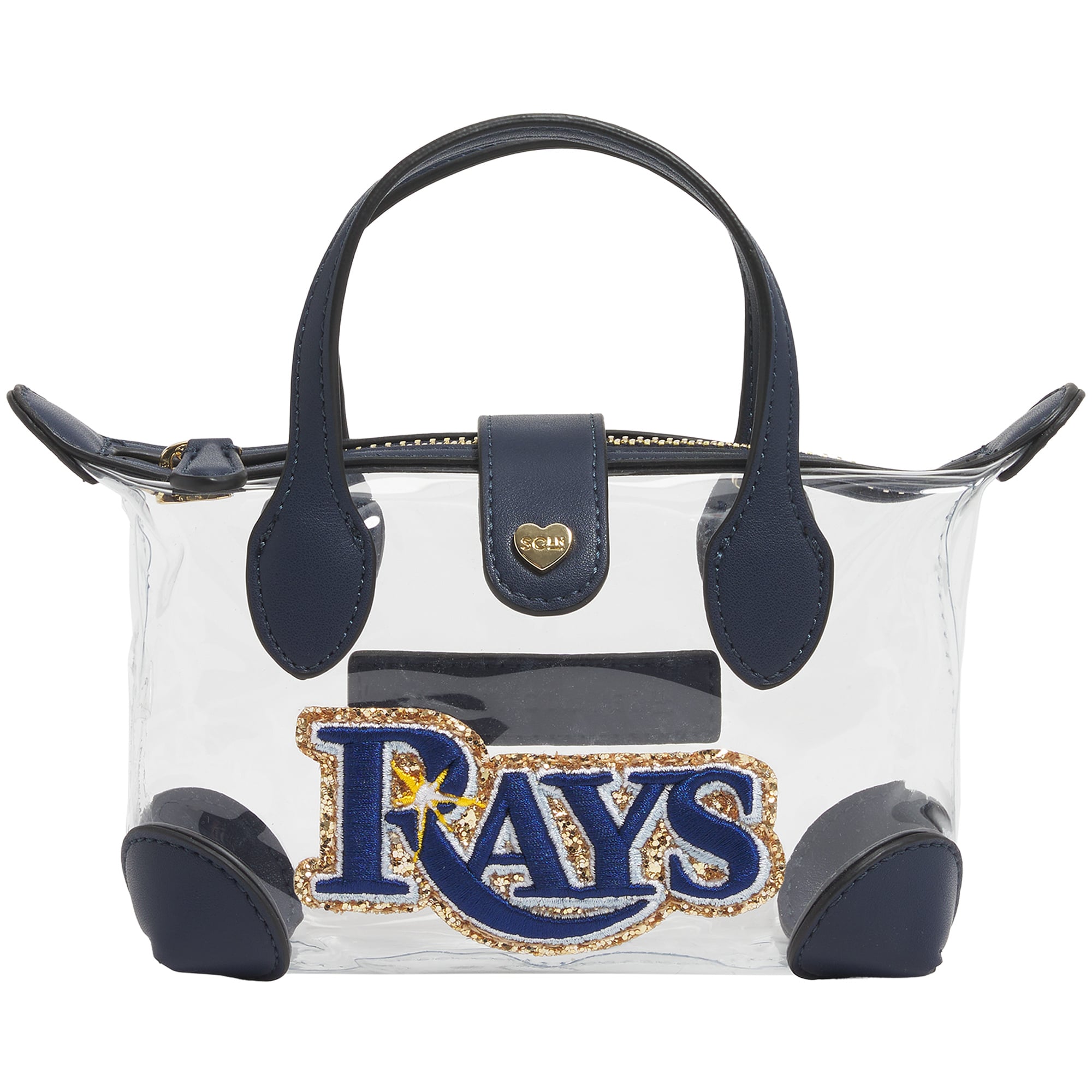 Stoney Clover Lane  Tampa Bay Rays Clear Pouchette Crossbody Bag