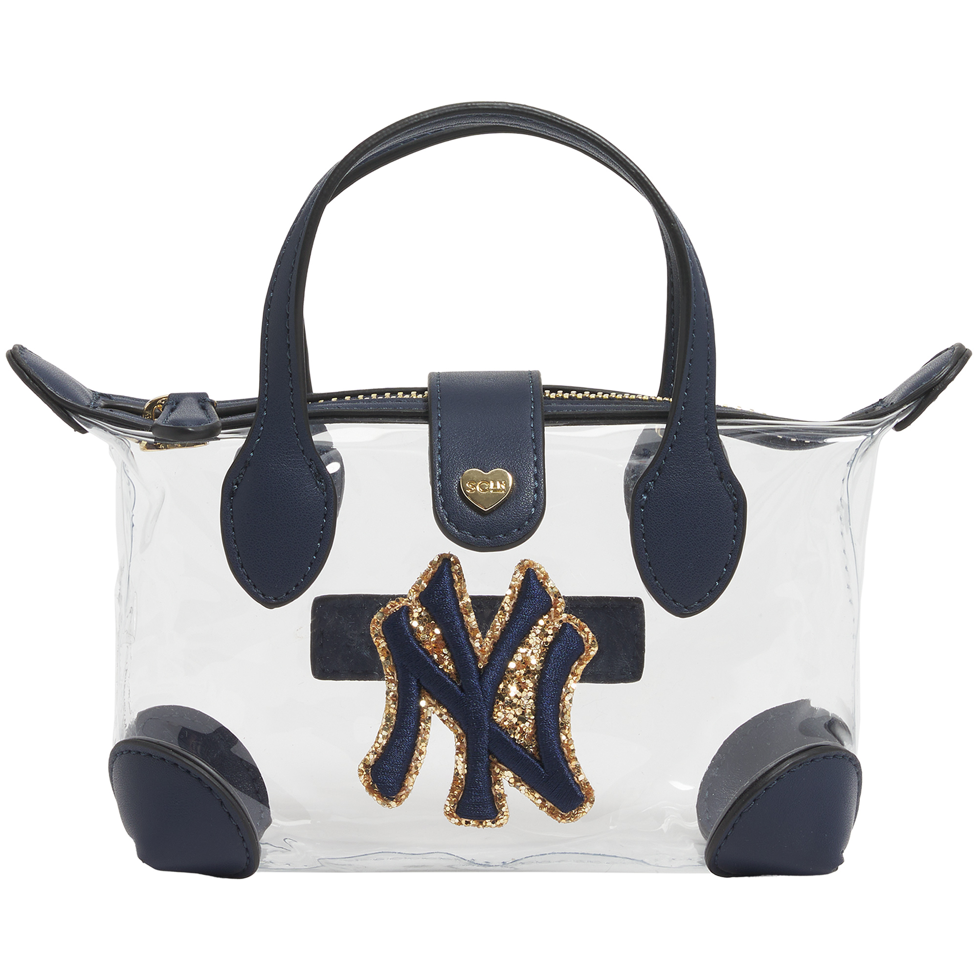 Stoney Clover Lane  New York Yankees Clear Pouchette Crossbody Bag