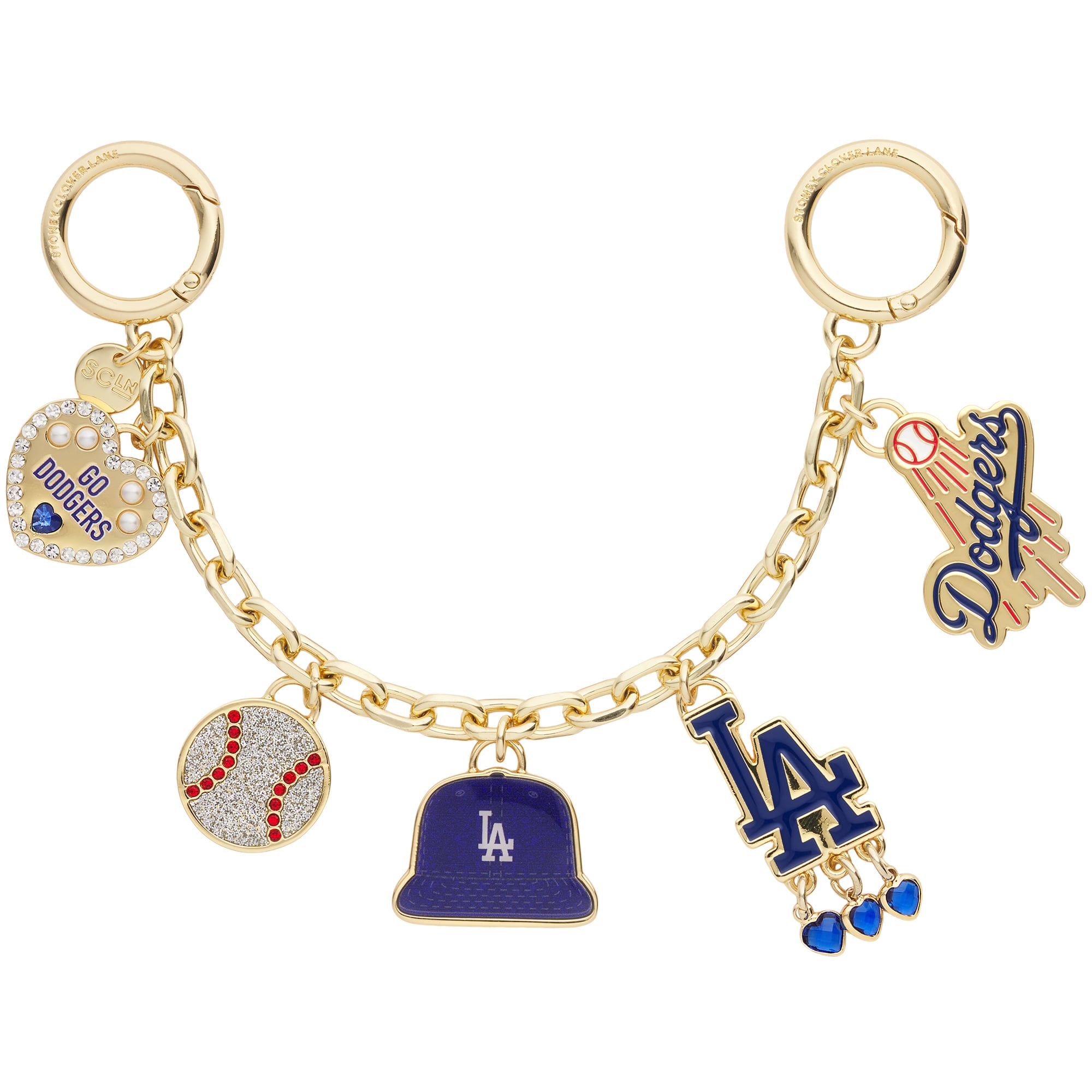 Stoney Clover Lane Los Angeles Dodgers Bag Charm Chain